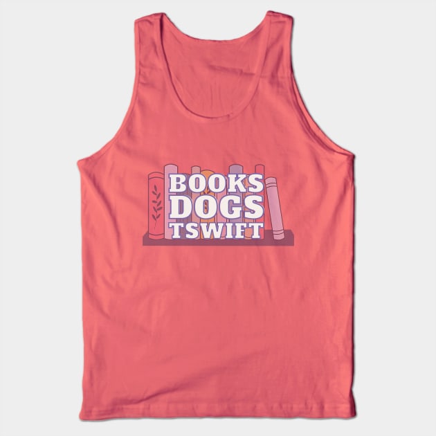 Books Dogs TSwift Tank Top by Sapphic Swiftie 